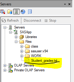 view data location in server
